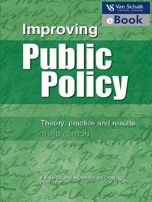 cover image of Improving Public Policy